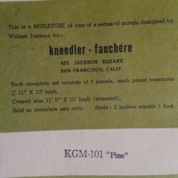 2. Miniature mural panels by William Justema - Picture 3 of 8